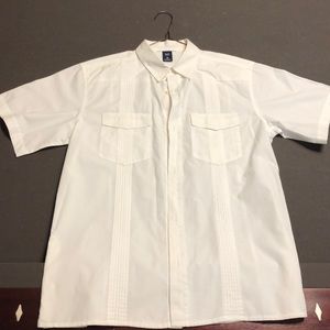 Gap Kids White Guayabera / Button Down